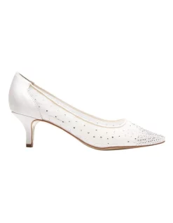 Cheap 👍 Alan Pinkus Spritz Ivory Satin Pump ⭐