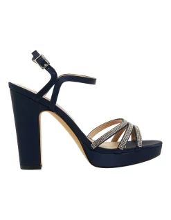 Best reviews of ๐ NINA Saralyn Navy Satin ๐ฉด Sandals ๐