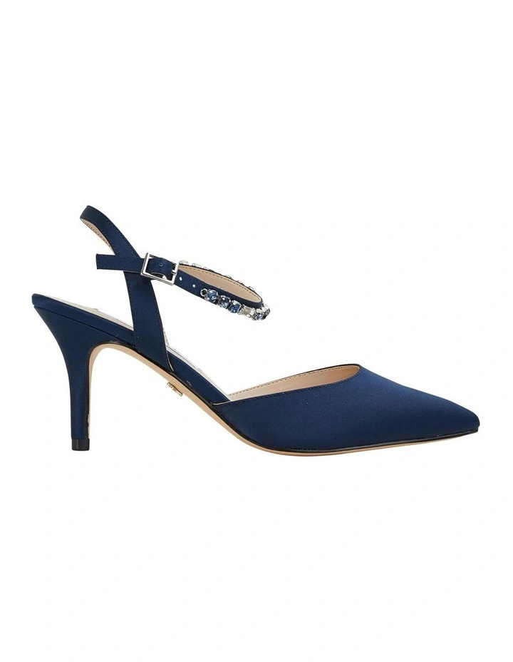 Cheap π NINA Tonya Navy Satin Pump π