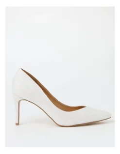 Deals 💯 Collection Alexa White Heeled 👟 Shoes 🔔