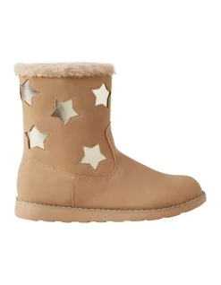 Budget 🔔 Seed Heritage Fur Trim Star Boot In Stone 🧨