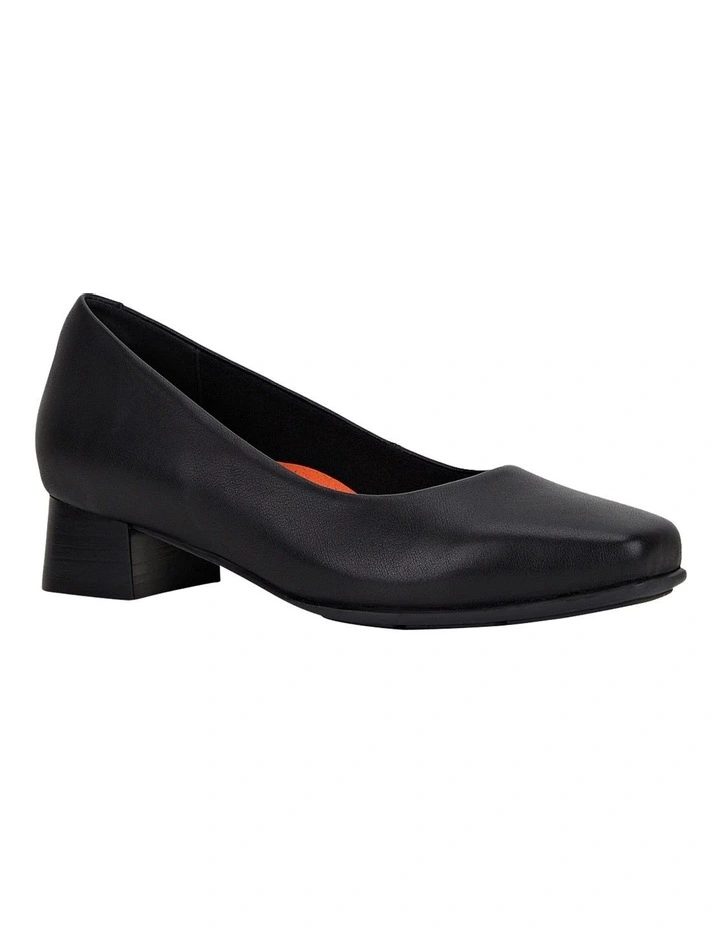 Best reviews of β Hush Puppies The Low Square Black Leather Heeled π Shoes β€οΈ - Image 3