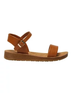 Best Sale 🔔 Wide Steps Eliza 🩴 Sandals In Tan Smooth 🥰