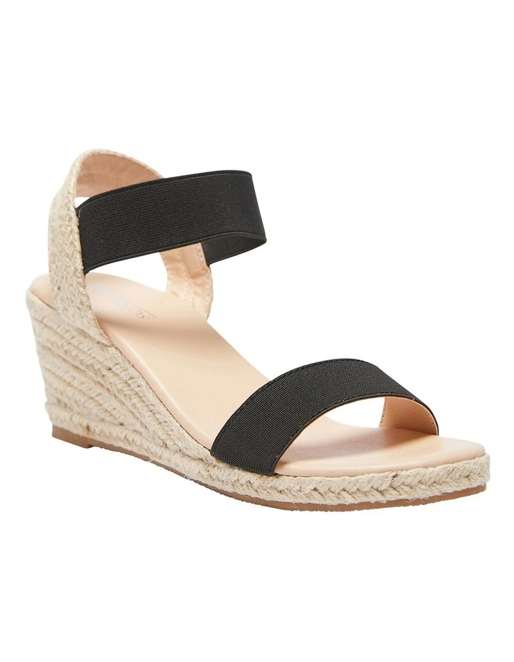 Deals 👍 Easy Steps Summit Elastic 🩴 Sandals In Black/Beige 🥰 - Image 2