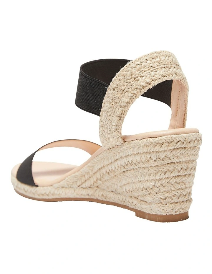 Deals 👍 Easy Steps Summit Elastic 🩴 Sandals In Black/Beige 🥰 - Image 6