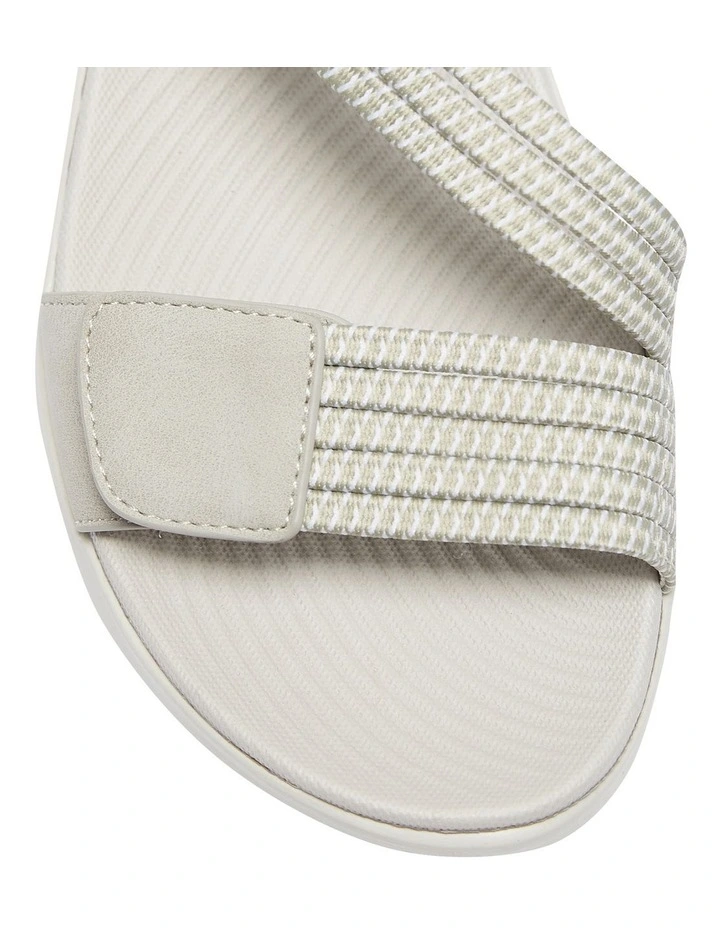 Hot Sale π₯° Active Flex By Easy Steps Neon π©΄ Sandals In Light Grey Multi β€οΈ - Image 7