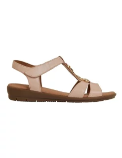 Wholesale ✨ Active Flex By Easy Steps Baleno 🩴 Sandals In Blush Leather 🎉