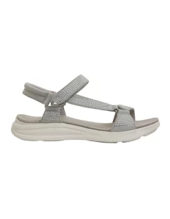 Budget โจ Active Flex By Easy Steps Naples Light Grey Diamante ๐ฉด Sandals ๐ฅฐ