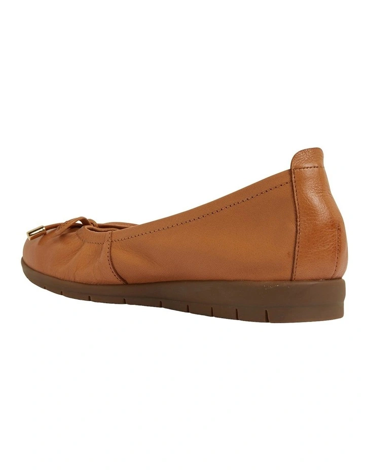 Cheap ⭐ Active Flex By Easy Steps Barton Flat 👟 Shoes In Tan Leather ⌛ - Image 7