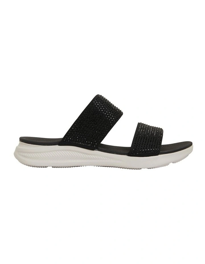 New π Active Flex By Easy Steps Novato Black Diamante π©΄ Sandals π
