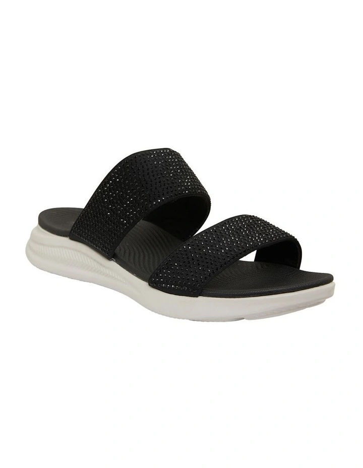 New π Active Flex By Easy Steps Novato Black Diamante π©΄ Sandals π - Image 2