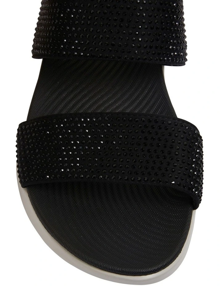 New π Active Flex By Easy Steps Novato Black Diamante π©΄ Sandals π - Image 6