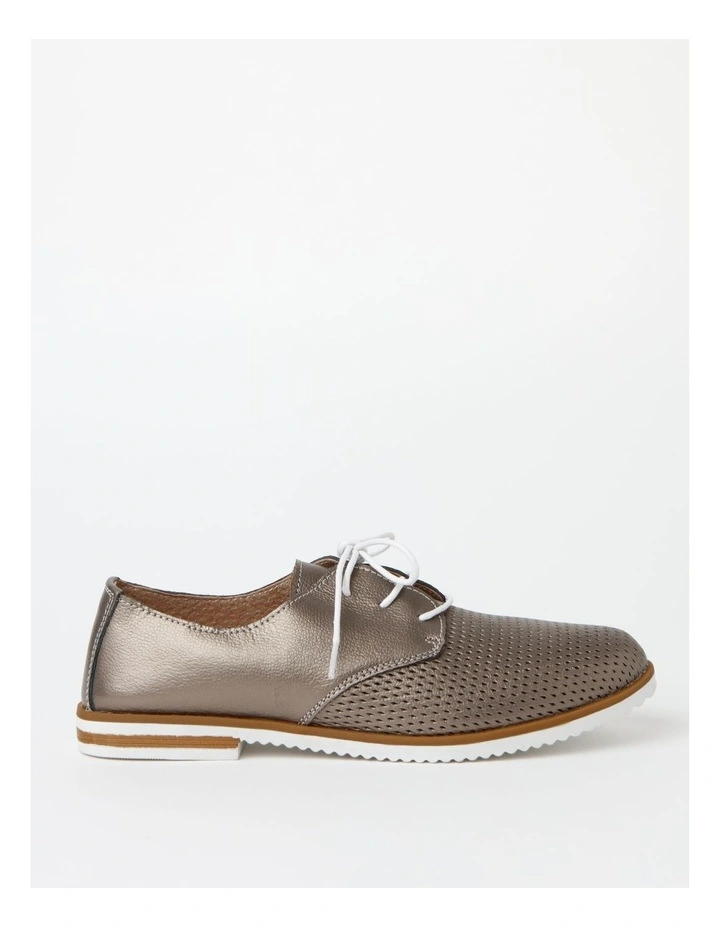 Coupon π― Regatta Lucy Pewter Leather Flat π Shoes π―