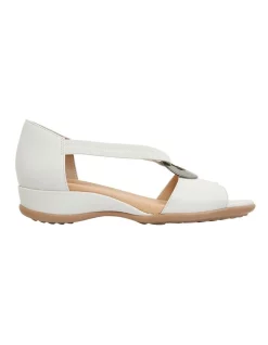 Budget ๐ Wide Steps Caroline White Glove ๐ฉด Sandals ๐