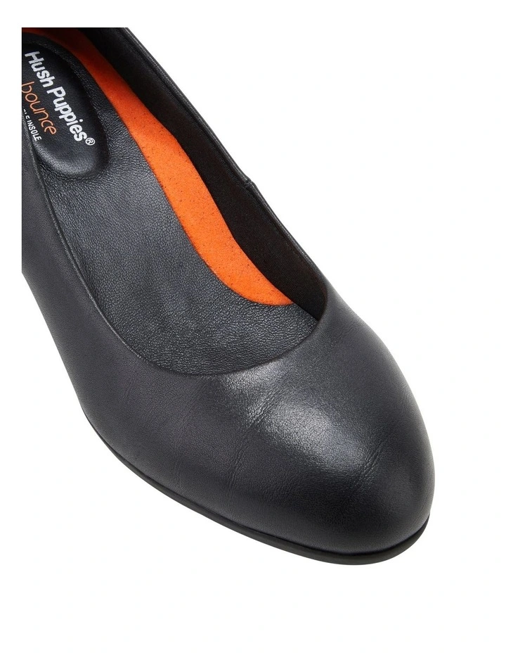 Discount βοΈ Hush Puppies The Block Heel Black Leather Heeled π Shoes 𧨠- Image 4