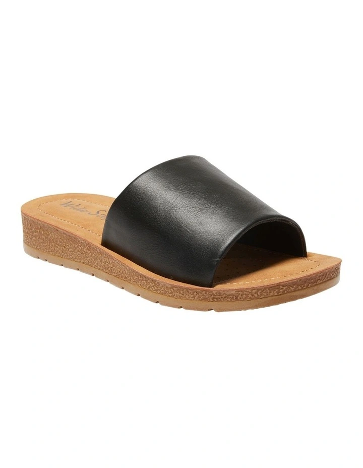 Best Sale โ๏ธ Wide Steps Enid ๐ฉด Sandals In Black Smooth ๐ - Image 2