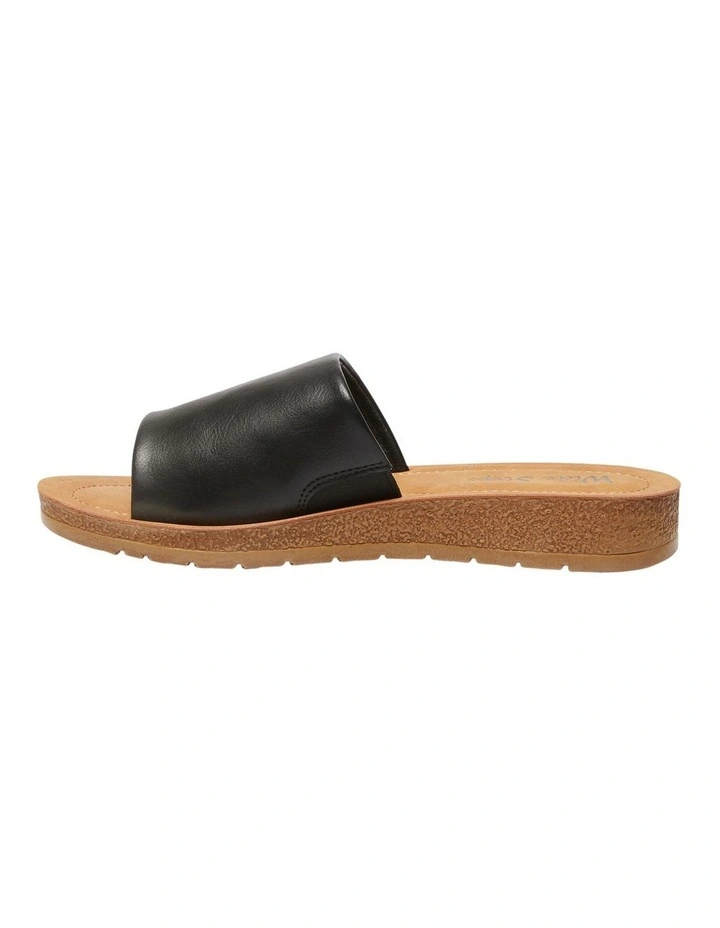 Best Sale โ๏ธ Wide Steps Enid ๐ฉด Sandals In Black Smooth ๐ - Image 3