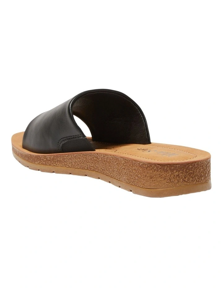 Best Sale โ๏ธ Wide Steps Enid ๐ฉด Sandals In Black Smooth ๐ - Image 6