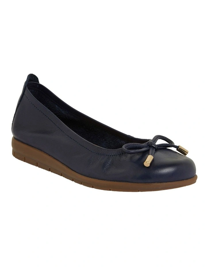 Coupon π₯° Active Flex By Easy Steps Barton Flat π Shoes In Navy Leather π - Image 2
