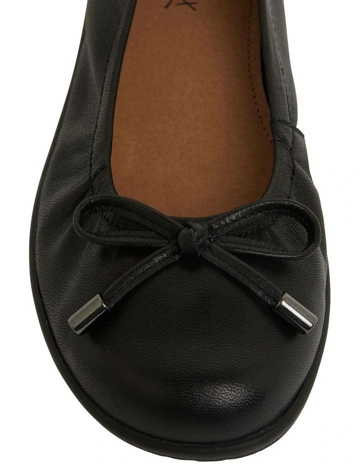 Hot Sale π₯ Active Flex By Easy Steps Barton Flat π Shoes In Black Leather β¨ - Image 6