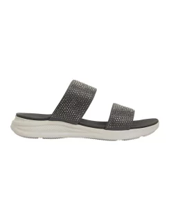 Budget ๐ Active Flex By Easy Steps Novato Grey Diamante ๐ฉด Sandals ๐
