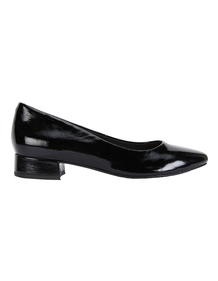 Brand new ๐ Easy Steps Janine Black Crinkle Patent Heeled ๐ Shoes ๐ฏ