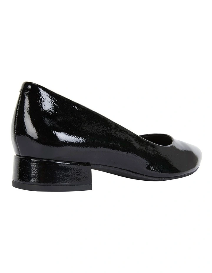 Brand new ๐ Easy Steps Janine Black Crinkle Patent Heeled ๐ Shoes ๐ฏ - Image 4