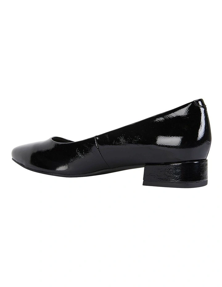 Brand new ๐ Easy Steps Janine Black Crinkle Patent Heeled ๐ Shoes ๐ฏ - Image 5