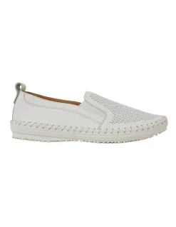 Budget ๐งจ Active Flex By Easy Steps Riva ๐ Sneakers In White Leather ๐