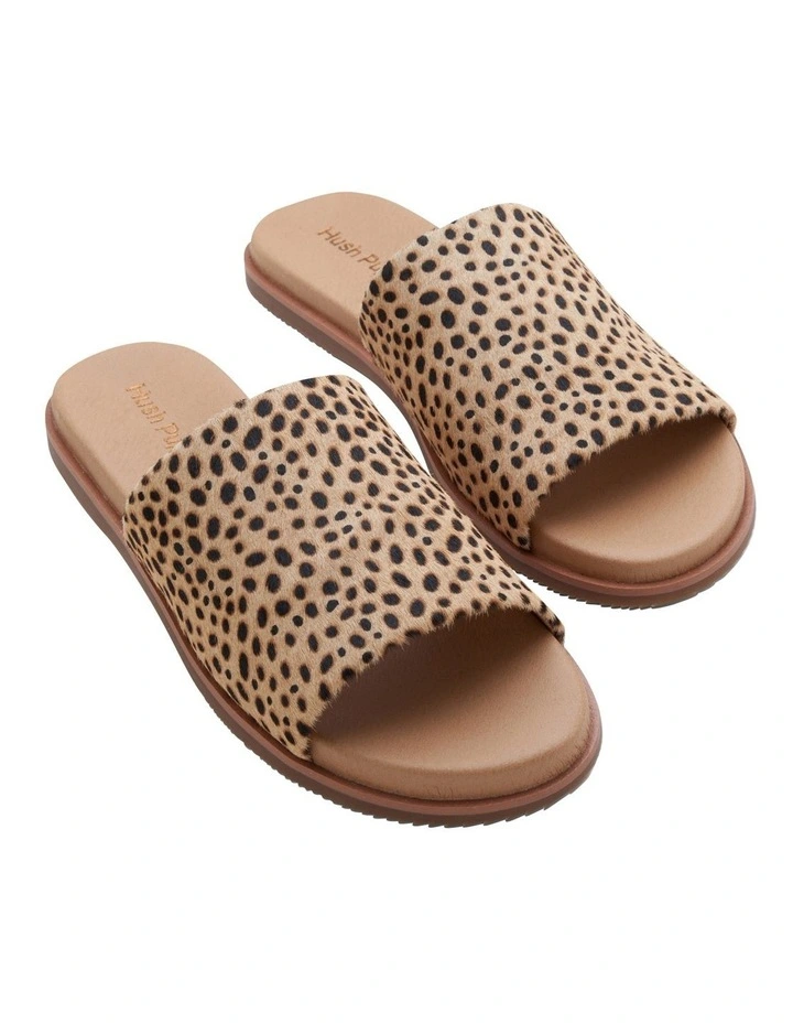 Best reviews of 𧨠Hush Puppies Paradise Tan Spotted Leopard Leather Slide βοΈ - Image 2