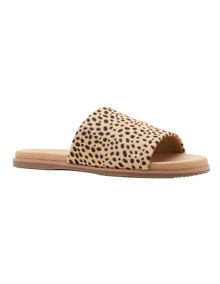 Best reviews of 𧨠Hush Puppies Paradise Tan Spotted Leopard Leather Slide βοΈ - Image 3