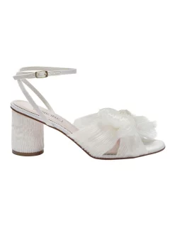 Best deal 🌟 Pink Inc Secret Ivory Fabric 🩴 Sandals 🔔