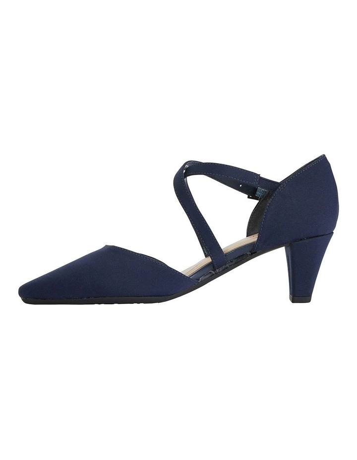 Best Sale ๐ Easy Steps Adison Navy Fabric Heeled ๐ Shoes ๐ - Image 3