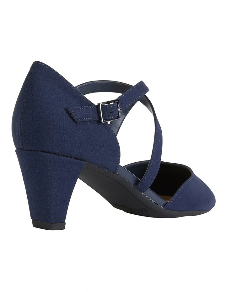Best Sale ๐ Easy Steps Adison Navy Fabric Heeled ๐ Shoes ๐ - Image 4