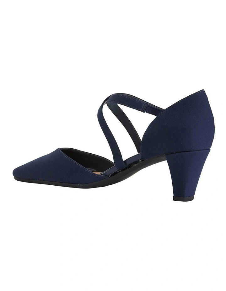 Best Sale ๐ Easy Steps Adison Navy Fabric Heeled ๐ Shoes ๐ - Image 5