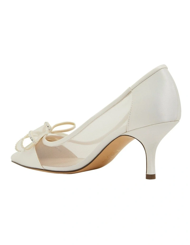 Deals π NINA Brite Ivory Satin Heeled π Shoes β€οΈ - Image 7