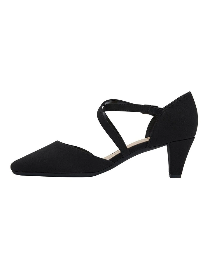 Deals 😍 Easy Steps Adison Black Fabric Heel 👟 Shoes 👏 - Image 3
