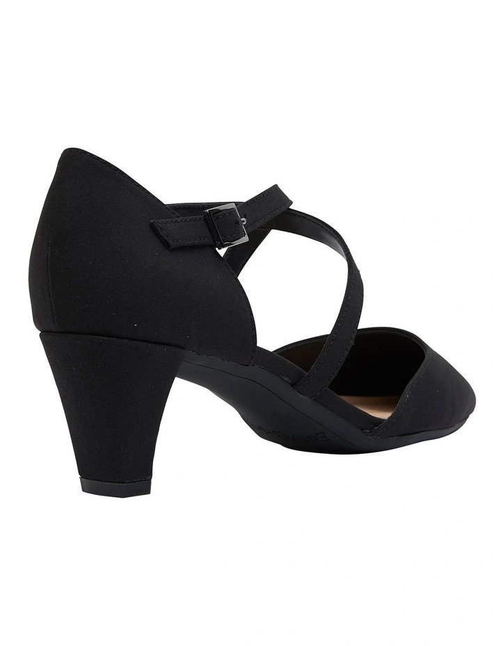 Deals 😍 Easy Steps Adison Black Fabric Heel 👟 Shoes 👏 - Image 4