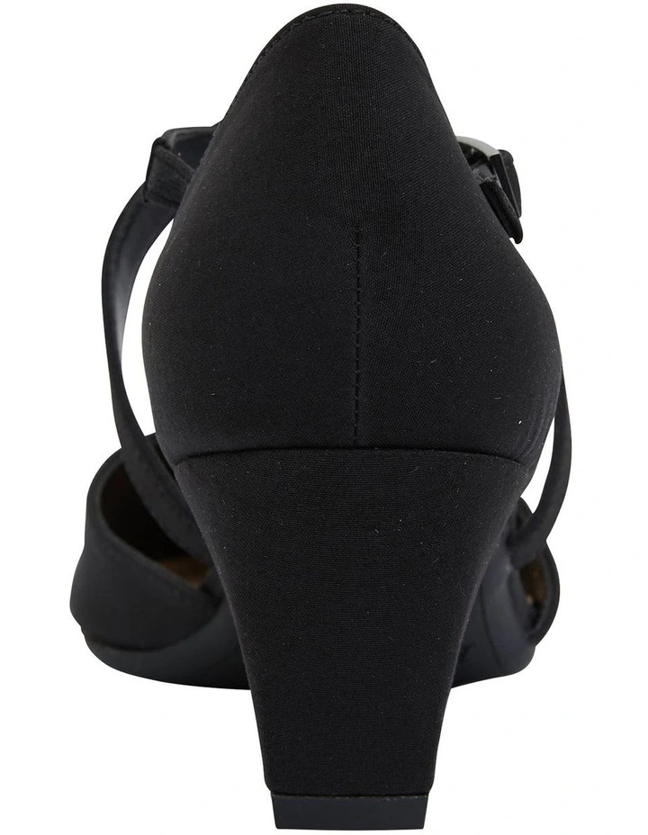 Deals 😍 Easy Steps Adison Black Fabric Heel 👟 Shoes 👏 - Image 6