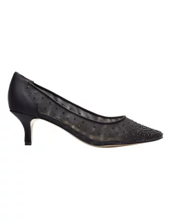 Hot Sale 😍 Alan Pinkus Spritz Black Satin Pump 🔔