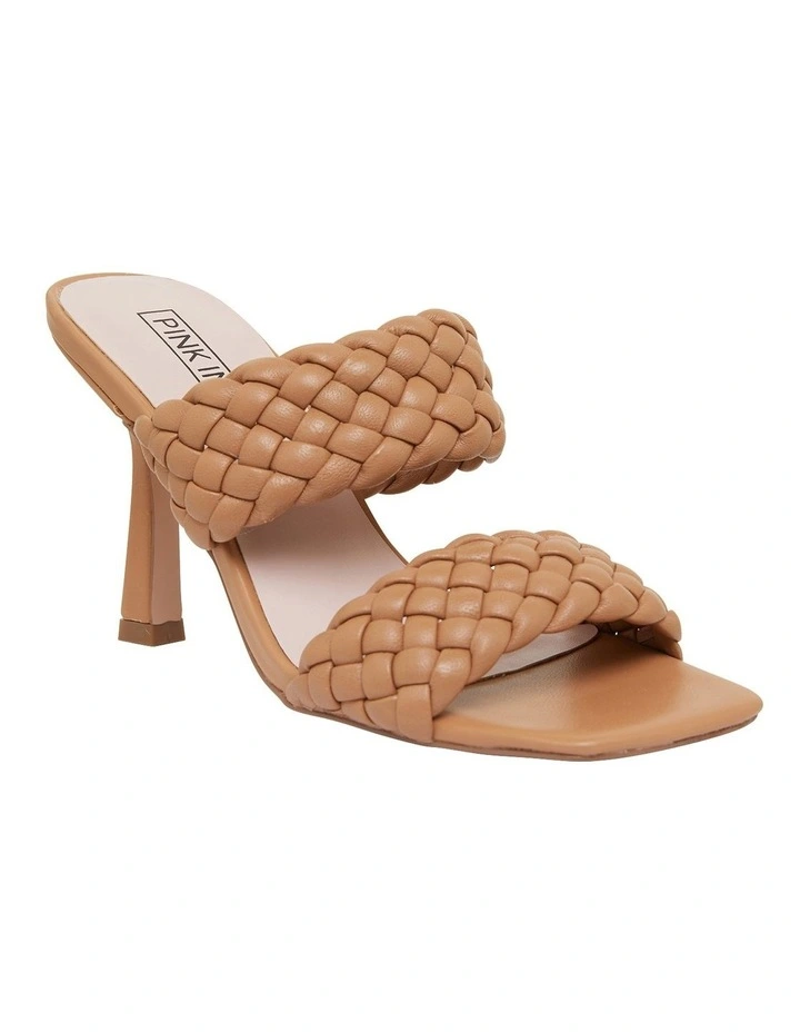 Brand new π Pink Inc Jacinta Dark Camel Weave Glove π©΄ Sandals π - Image 2