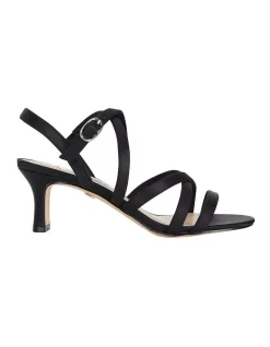 Best deal ❤️ NINA Genaya Noir Satin 🩴 Sandal ❤️